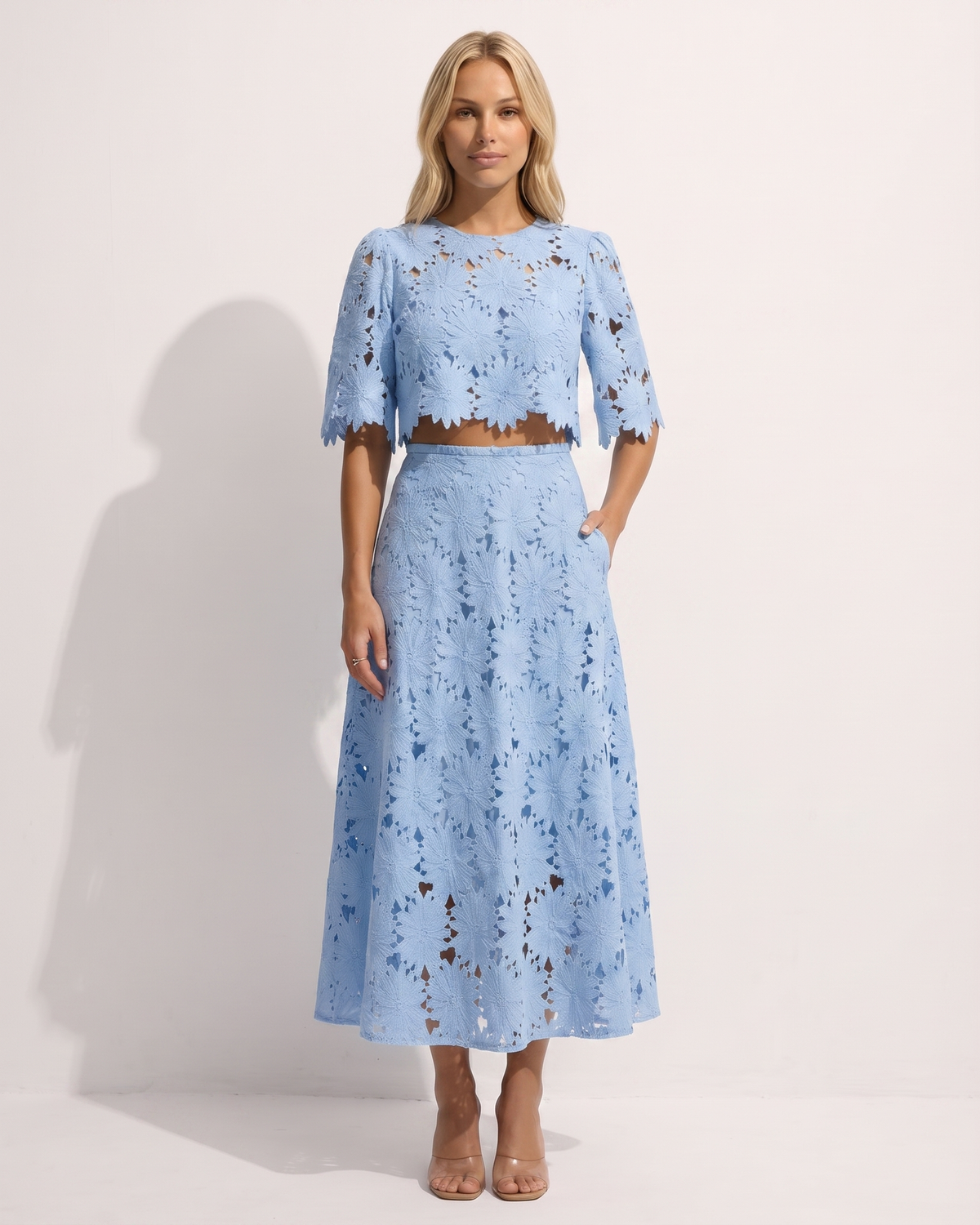 Blue Two-Piece Set - Lana Fiorelli