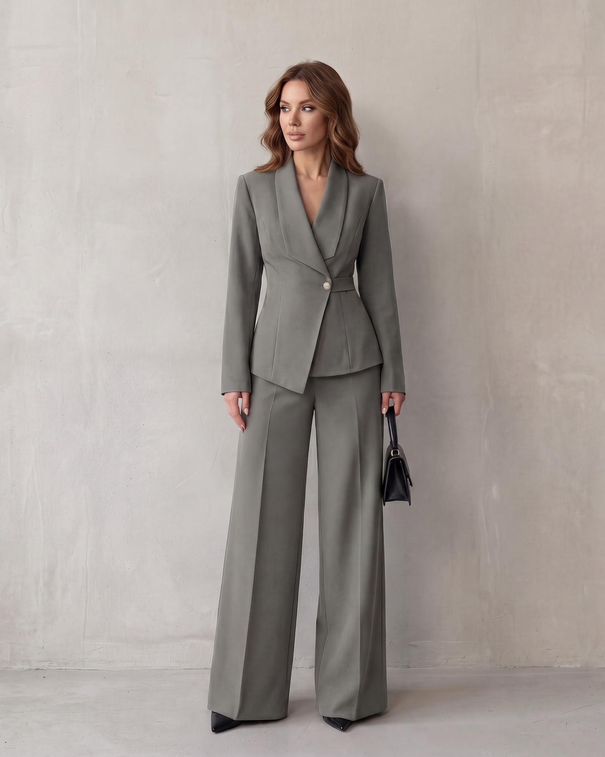 Grey Suit Set - Lana Fiorelli