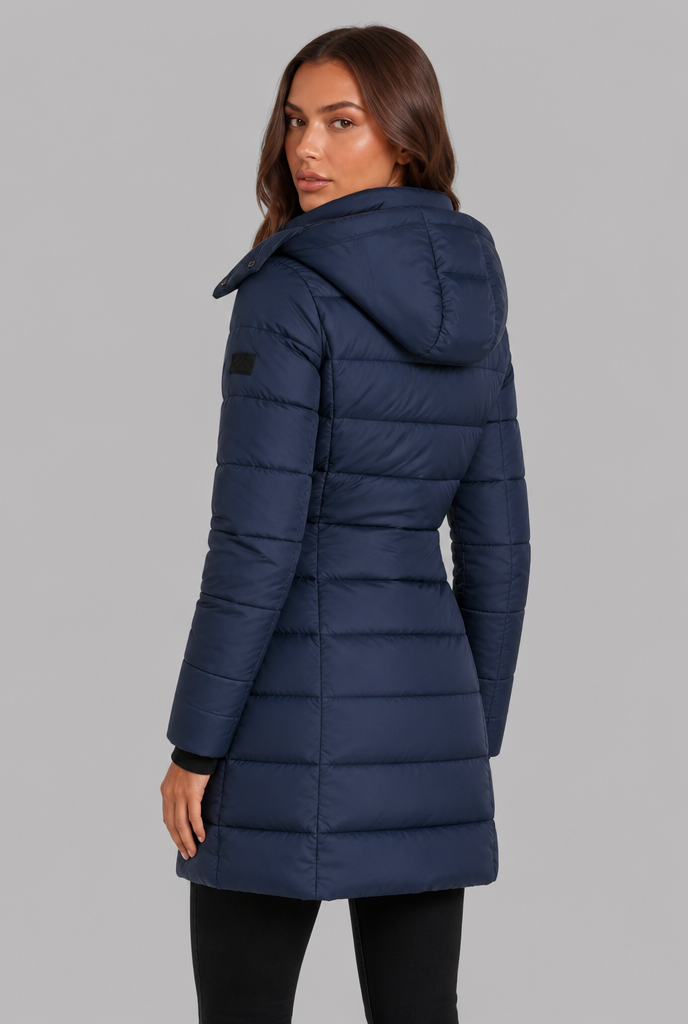 Navy puffer coat - Lana Fiorelli