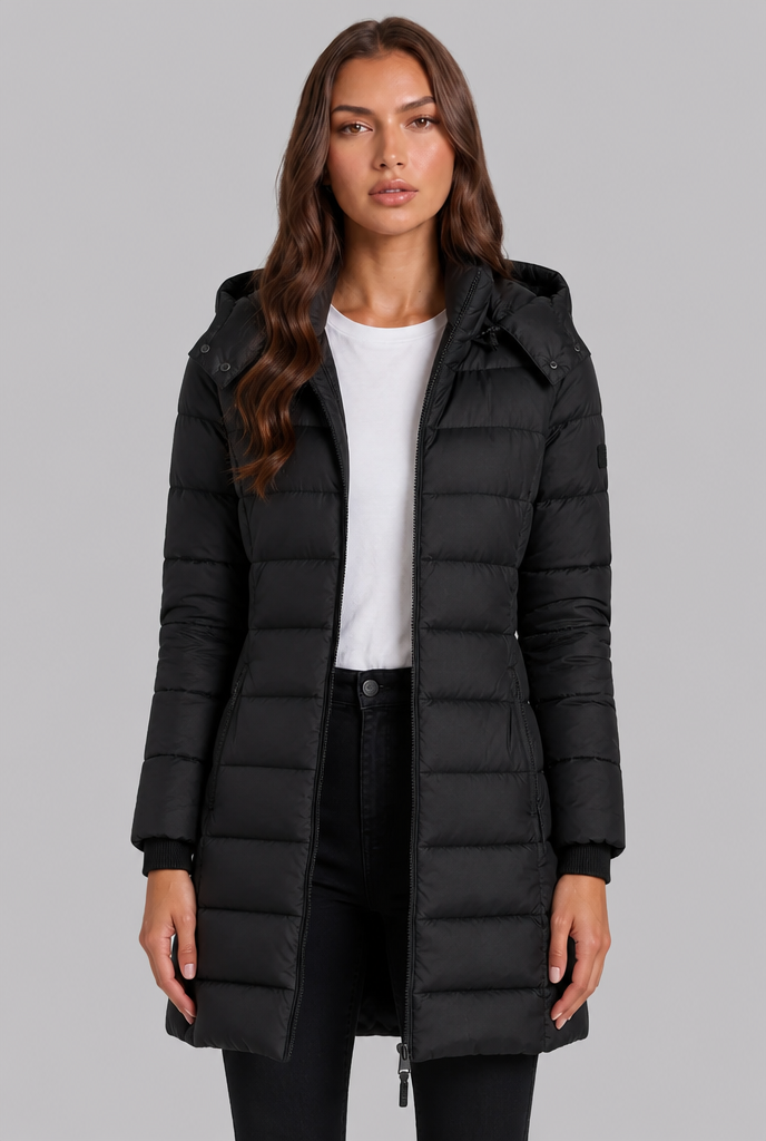 Black puffer coat - Lana Fiorelli