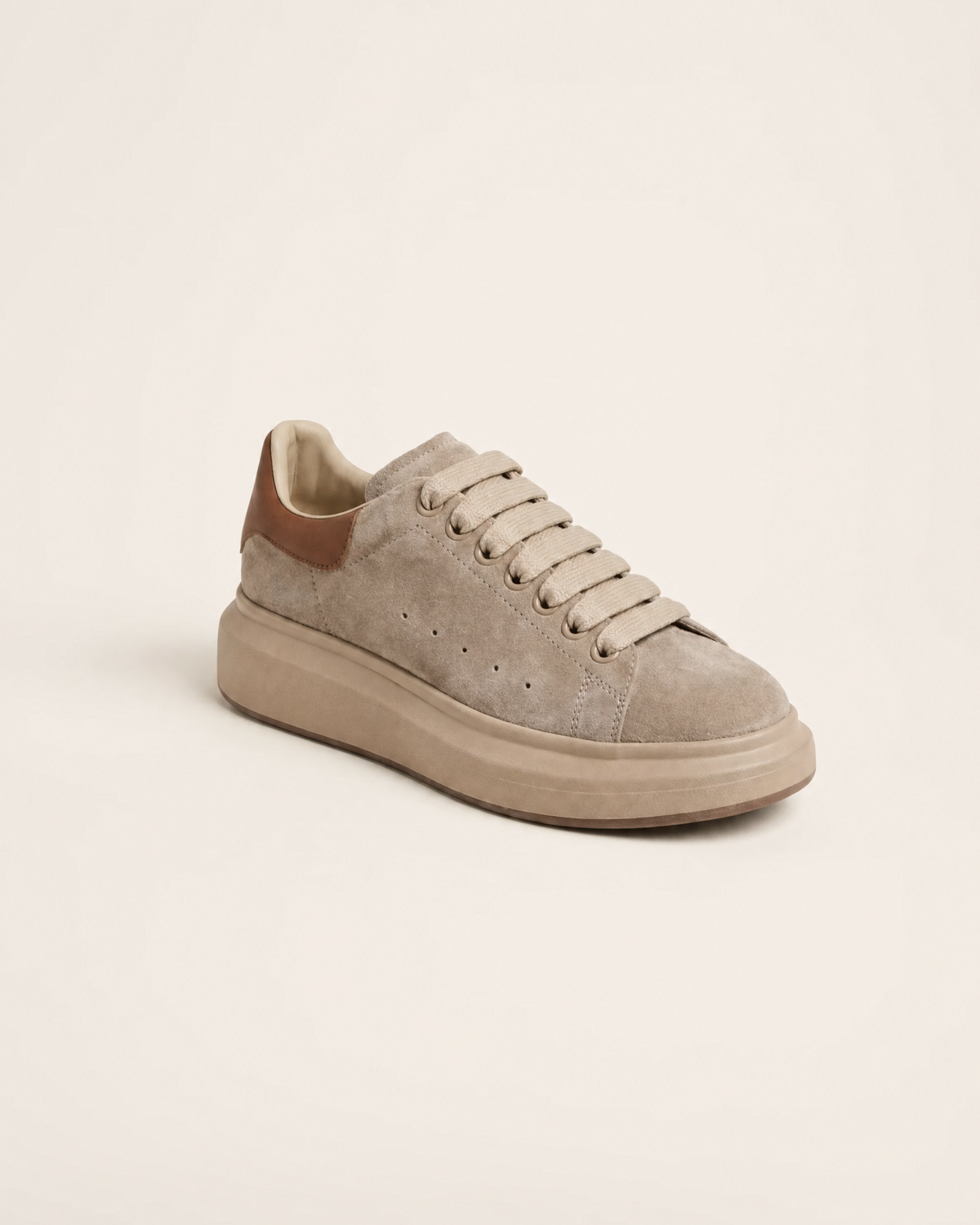 Verona | Sneakers Donna con Plateau Effetto Camoscio