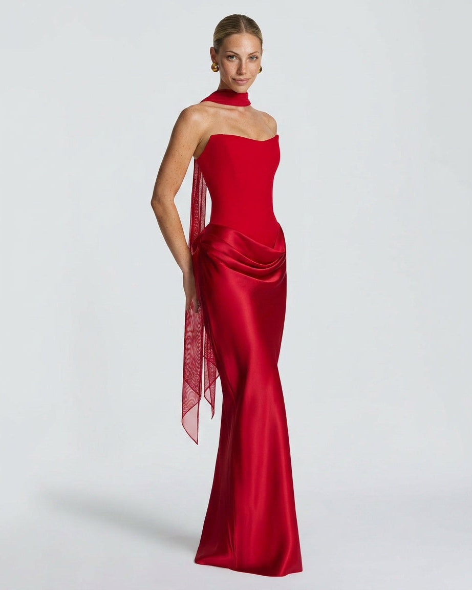 Red Maxi Dress - Lana Fiorelli