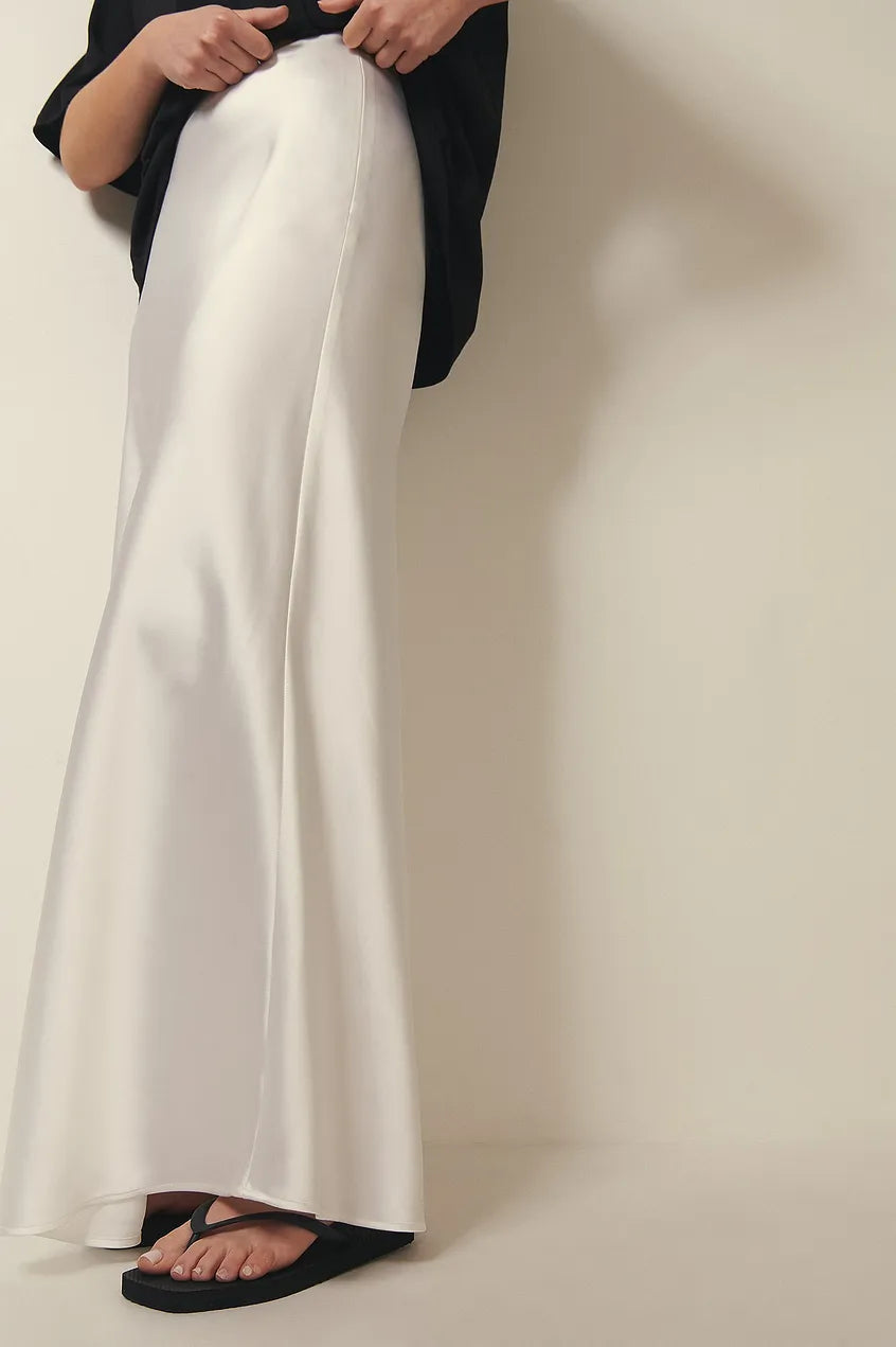 White straight midi skirt - Lana Fiorelli