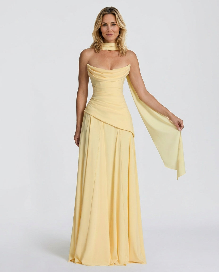 Yellow Maxi Dress - Lana Fiorelli