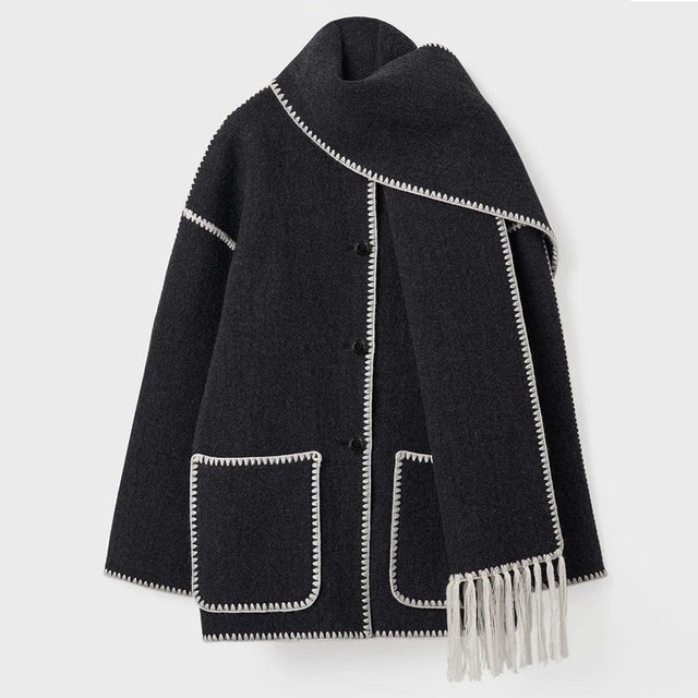 Dark Grey coat - Lana Fiorelli