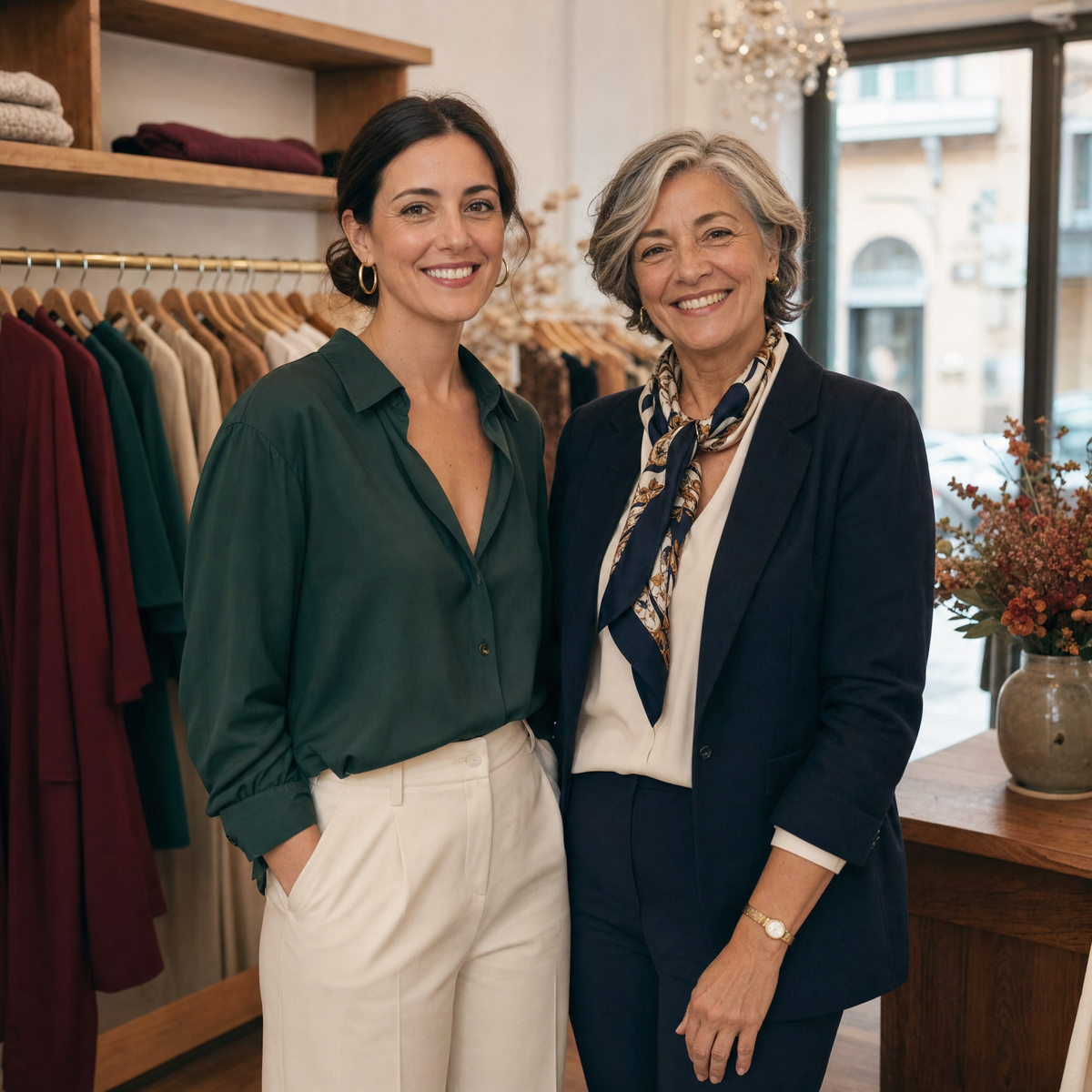Il team Lana Fiorelli nella boutique