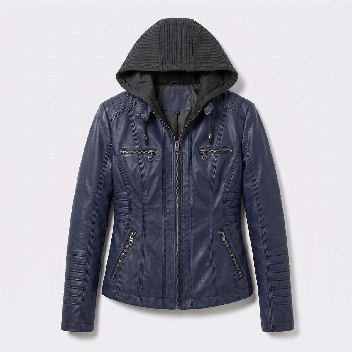 Navy hooded jacket - Lana Fiorelli