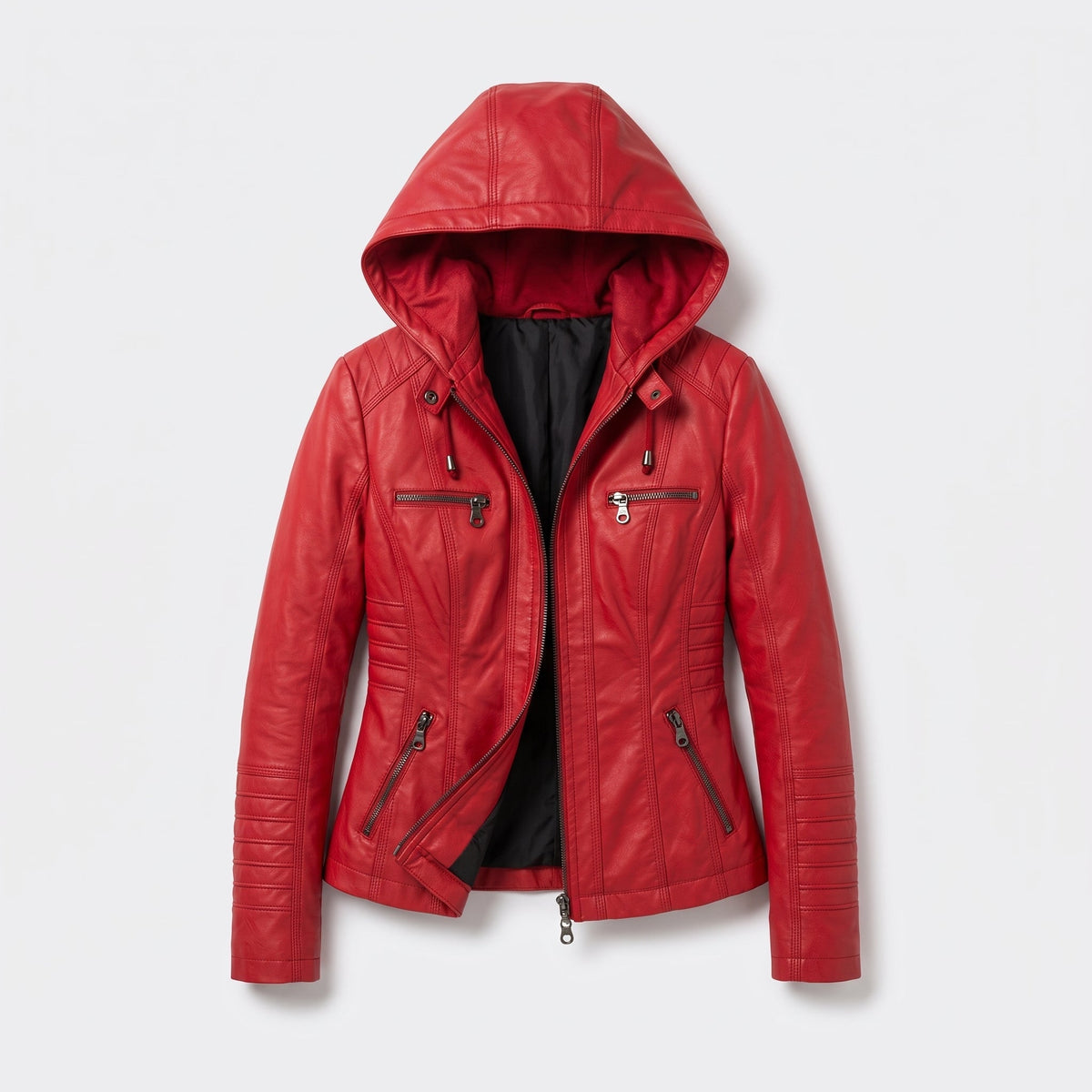 Red hooded jacket - Lana Fiorelli