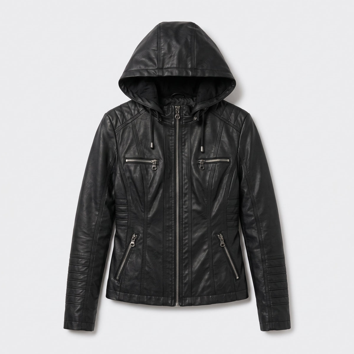 Black hooded jacket - Lana Fiorelli