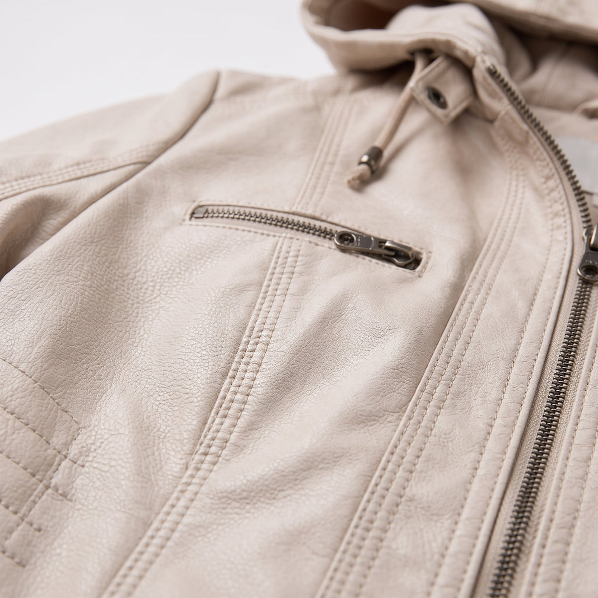 Beige hooded jacket - Lana Fiorelli
