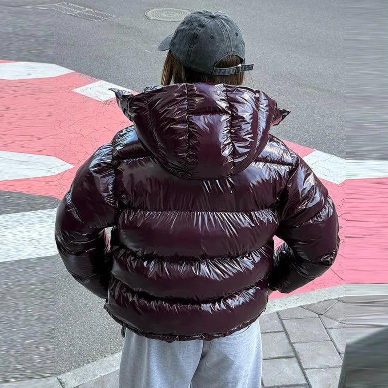 White hooded puffer jacket - Lana Fiorelli