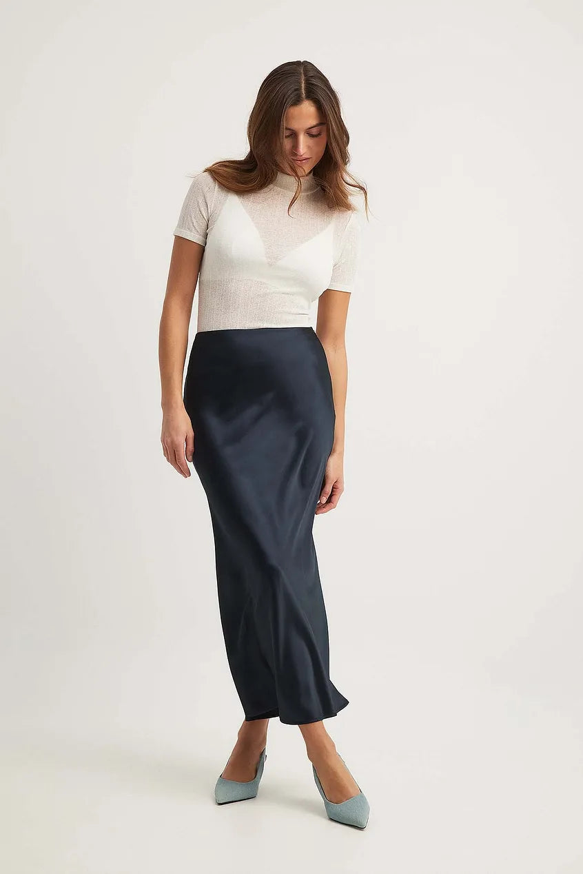 White straight midi skirt - Lana Fiorelli