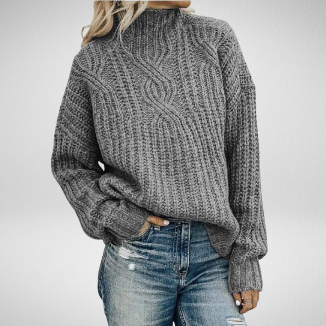 Women's cable knit pullover - Lana Fiorelli