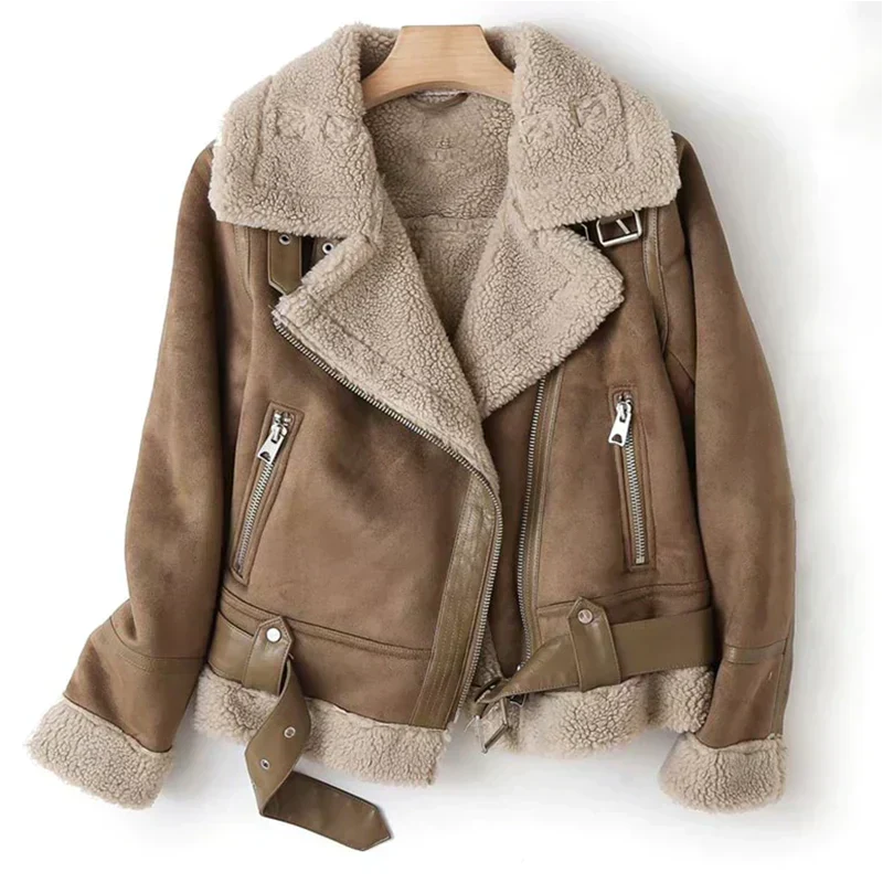 Brown biker jacket - Lana Fiorelli