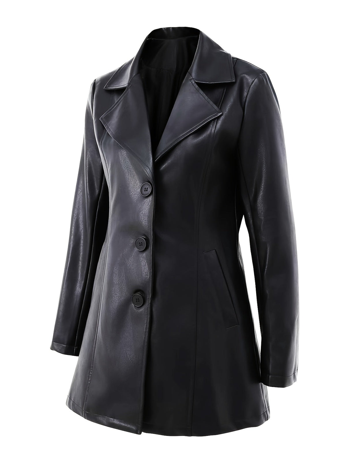 Women's faux leather trench coat - Lana Fiorelli